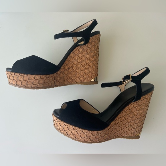 Jimmy Choo Shoes - Black Wedge Sandals Jimmy Choo